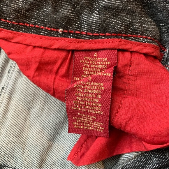 NWOT Sasson Ooh La La Bootcut Boogie Embellished Tab Pocket Jeans - Picture 5 of 5